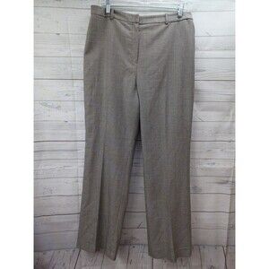Kasper Dress Pants Womens Sz 12 Lined High Rise Chevron Pattern Gray
